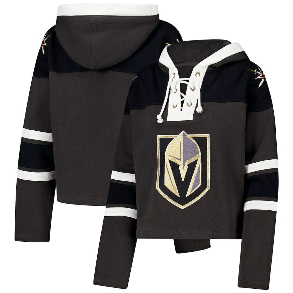 NHL Vegas Golden Knights '47 Women's Cropped Superior Lacer Pullover Hoodie