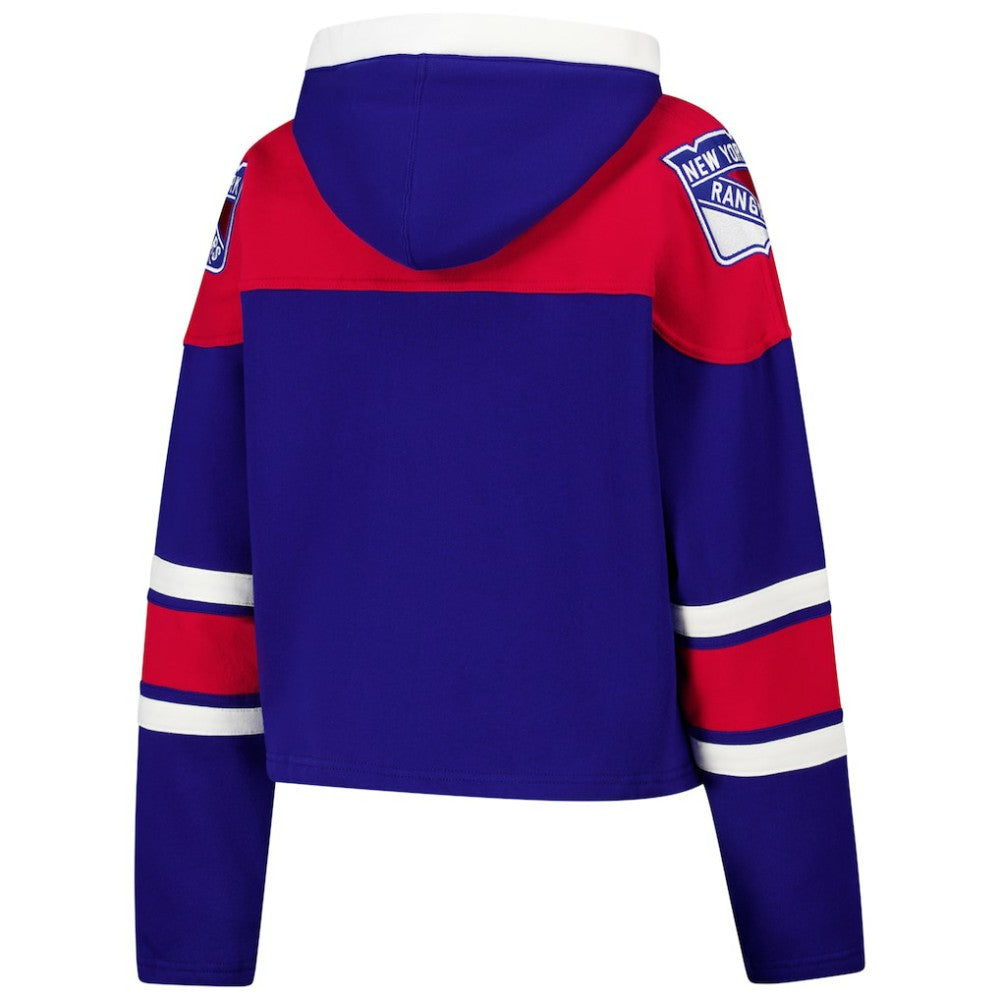 NHL New York Rangers '47 Women's Cropped Superior Lacer Pullover Hoodie