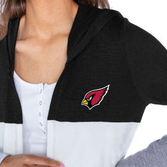 Gameday Couture Women's Tri-Blend Color Block Lightweight Cardigan Hoodie - Arizona Cardinals Hoodies