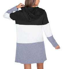 Gameday Couture Women's Tri-Blend Color Block Lightweight Cardigan Hoodie - Cincinnati Bengals Hoodies