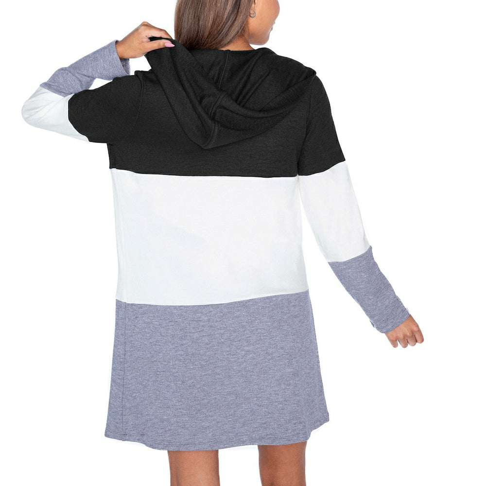 Gameday Couture Women's Tri-Blend Color Block Lightweight Cardigan Hoodie - New York Jets Hoodies