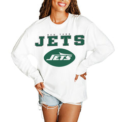 Gameday Couture Women's Big Goals Oversized Long Sleeve T-Shirt - New York Jets T-shirts