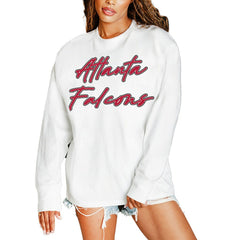 Gameday Couture Women's Classic Comeback Oversized Long Sleeve T-Shirt - Atlanta Falcons T-shirts