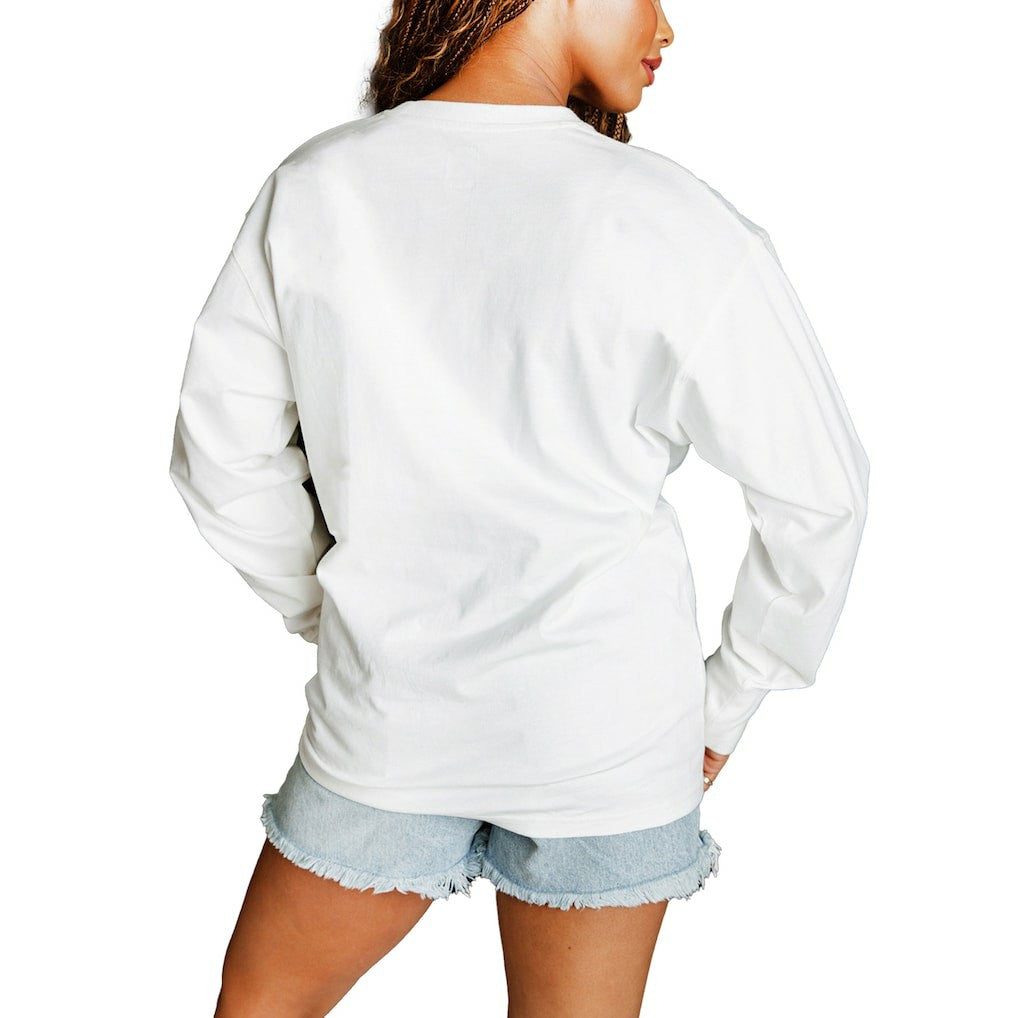 Gameday Couture Women's Classic Comeback Oversized Long Sleeve T-Shirt - Cincinnati Bengals T-shirts