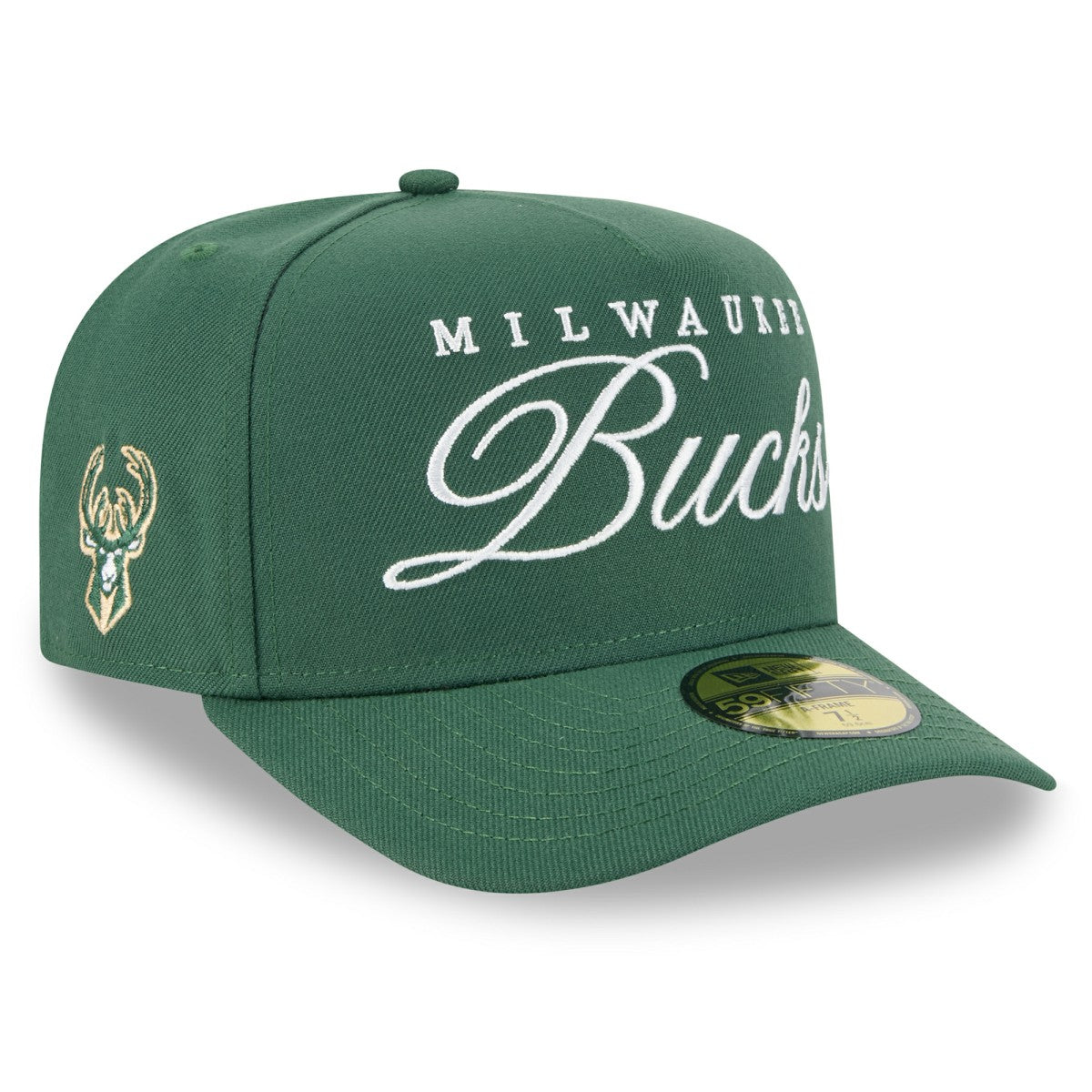 New Era Milwaukee Bucks 2025 NBA Draft A-Frame 59FIFTY Fitted Hat