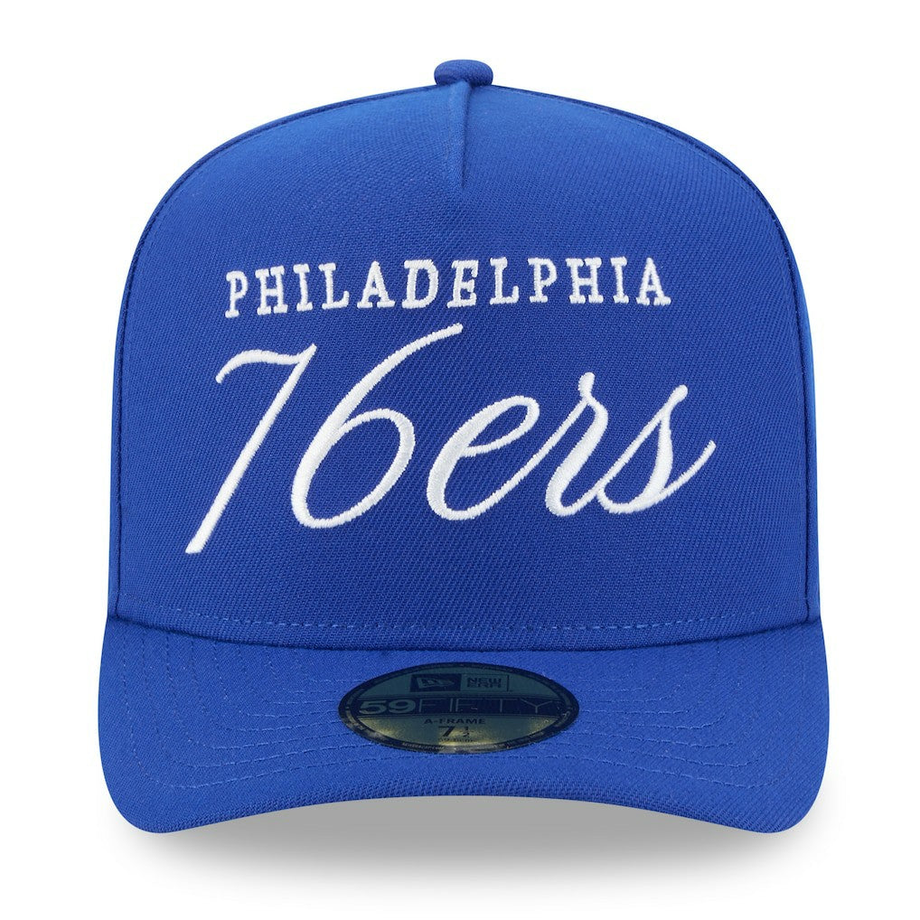 New Era Philadelphia 76ers 2025 NBA Draft A-Frame 59FIFTY Fitted Hat