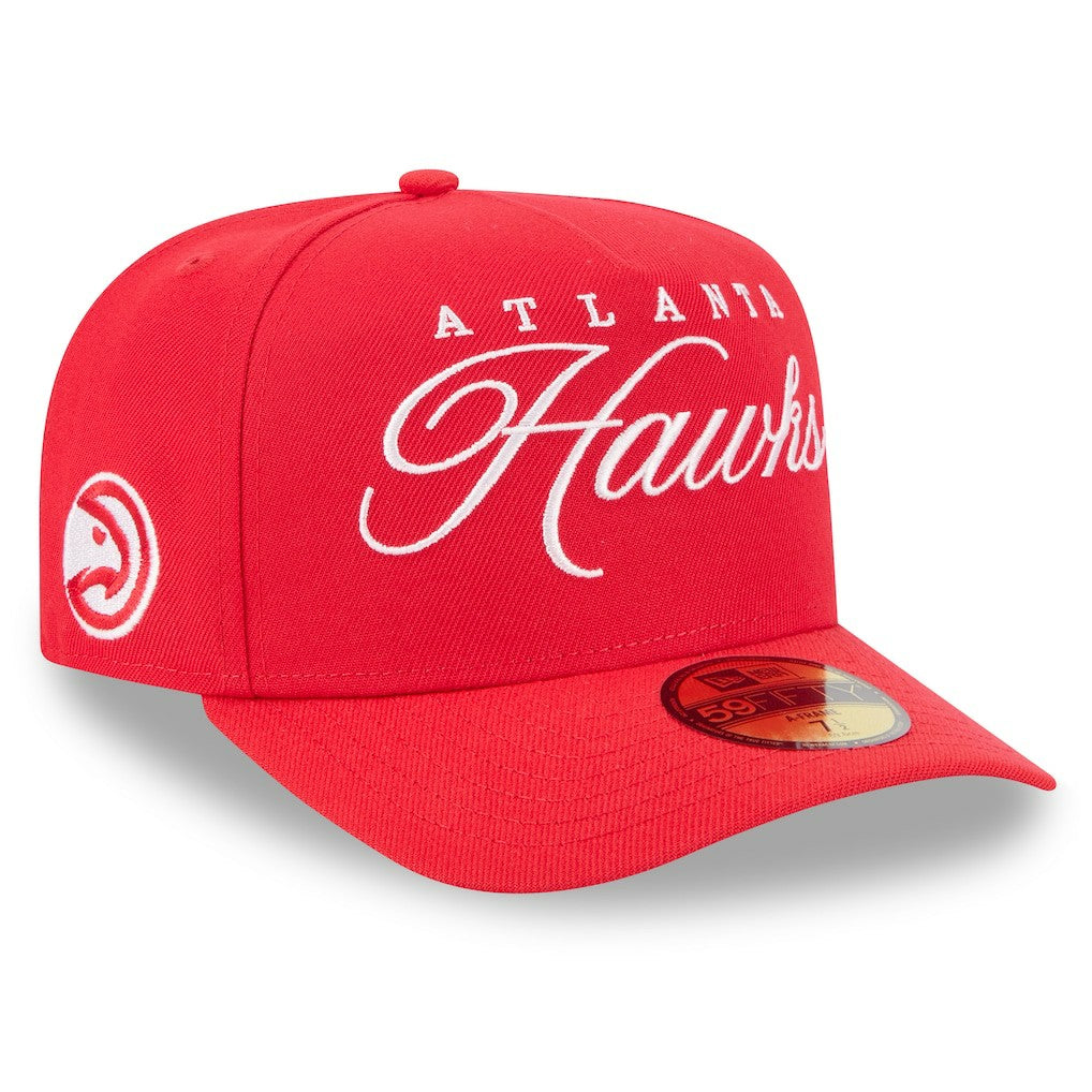 New Era Atlanta Hawks 2025 NBA Draft A-Frame 59FIFTY Fitted Hat
