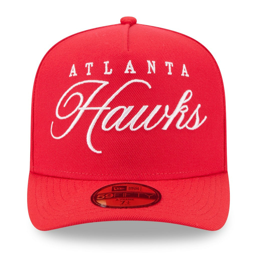 New Era Atlanta Hawks 2025 NBA Draft A-Frame 59FIFTY Fitted Hat
