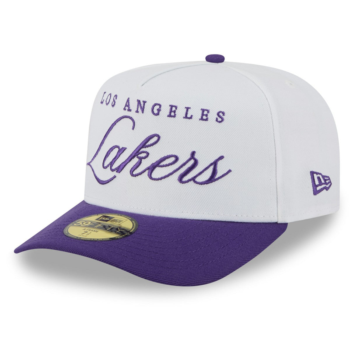 New Era Los Angeles Lakers 2025 NBA Draft A-Frame 59FIFTY Fitted Hat