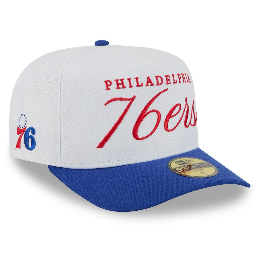 New Era Philadelphia 76ers 2025 NBA Draft A-Frame 59FIFTY Fitted Hat