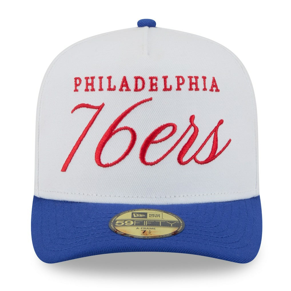 New Era Philadelphia 76ers 2025 NBA Draft A-Frame 59FIFTY Fitted Hat