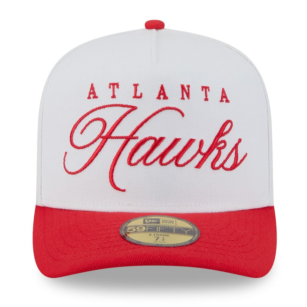 New Era Atlanta Hawks 2025 NBA Draft A-Frame 59FIFTY Fitted Hat