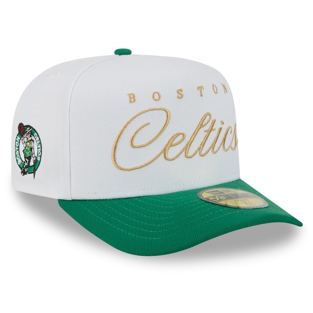 New Era Boston Celtics 2025 NBA Draft A-Frame 59FIFTY Fitted Hat