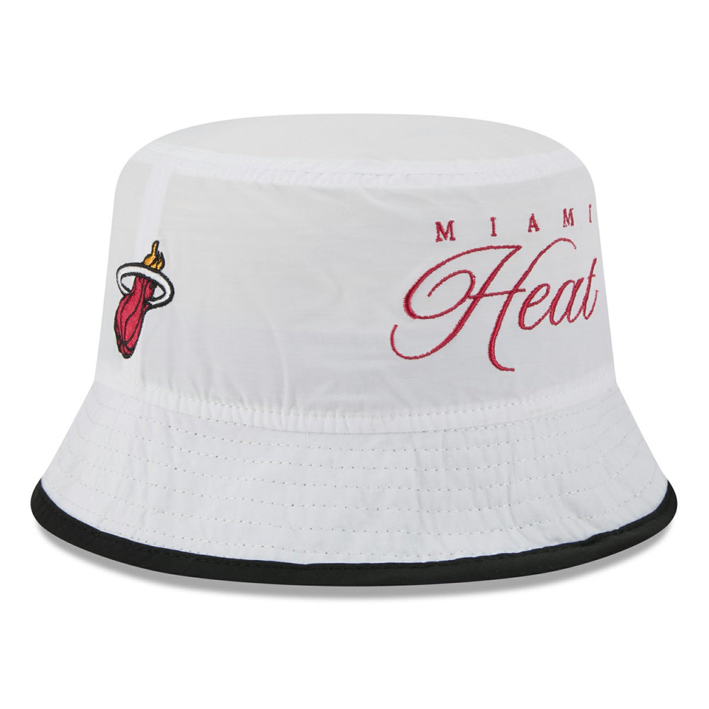 New Era Miami Heat 2025 NBA Draft Nylon Bucket Hat