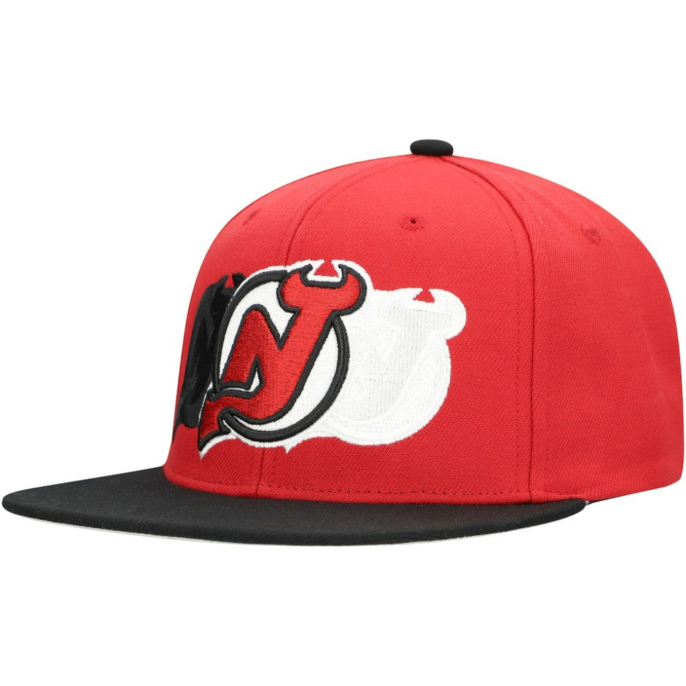 NHL New Jersey Devils Mitchell & Ness Soul Triple Up Snapback Hat