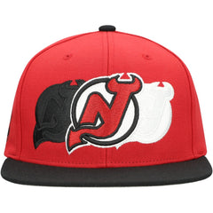 NHL New Jersey Devils Mitchell & Ness Soul Triple Up Snapback Hat