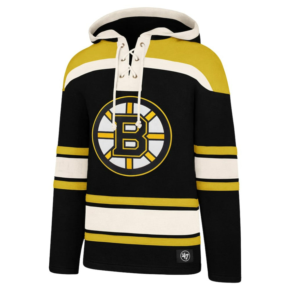 NHL David Pastrnak Boston Bruins '47 Big & Tall Lace-up Pullover Hoodie