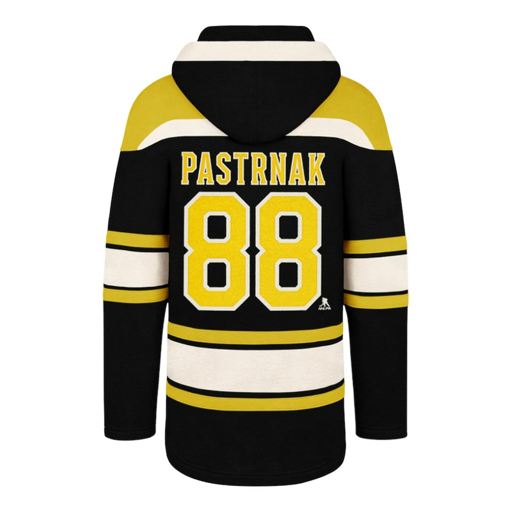 NHL David Pastrnak Boston Bruins '47 Big & Tall Lace-up Pullover Hoodie
