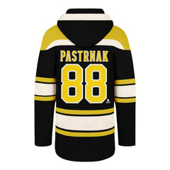 NHL David Pastrnak Boston Bruins '47 Big & Tall Lace-up Pullover Hoodie