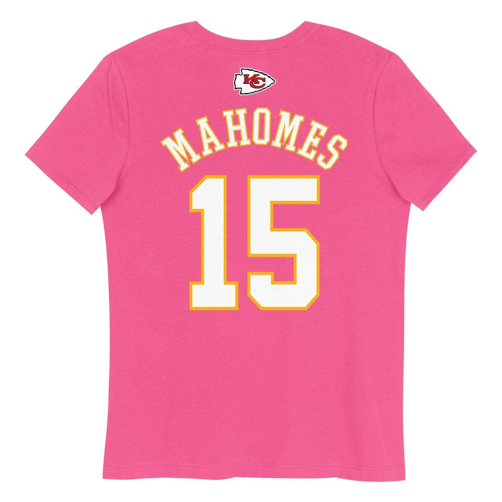 Patrick Mahomes  Girls Youth Player Name & Number T-Shirt - Kansas City Chiefs T-shirts