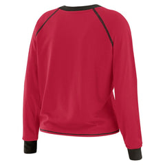 WEAR by Erin Andrews Women's Plus Size Tie-Front Long Sleeve Top - Arizona Cardinals Tops