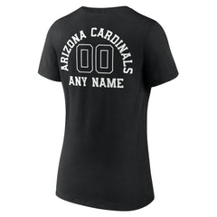 Women's Personalized Name & Number Monochrome V-Neck T-Shirt - Arizona Cardinals T-shirts