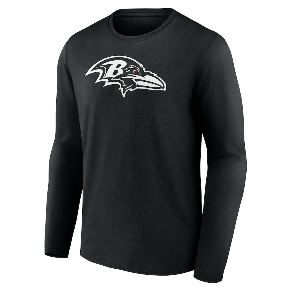 Personalized Name & Number Monochrome Long Sleeve T-Shirt - Baltimore Ravens T-shirts