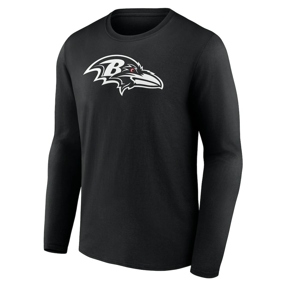 Personalized Name & Number Monochrome Long Sleeve T-Shirt - Baltimore Ravens T-shirts