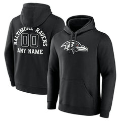Personalized Name & Number Pullover Hoodie - Baltimore Ravens Hoodies
