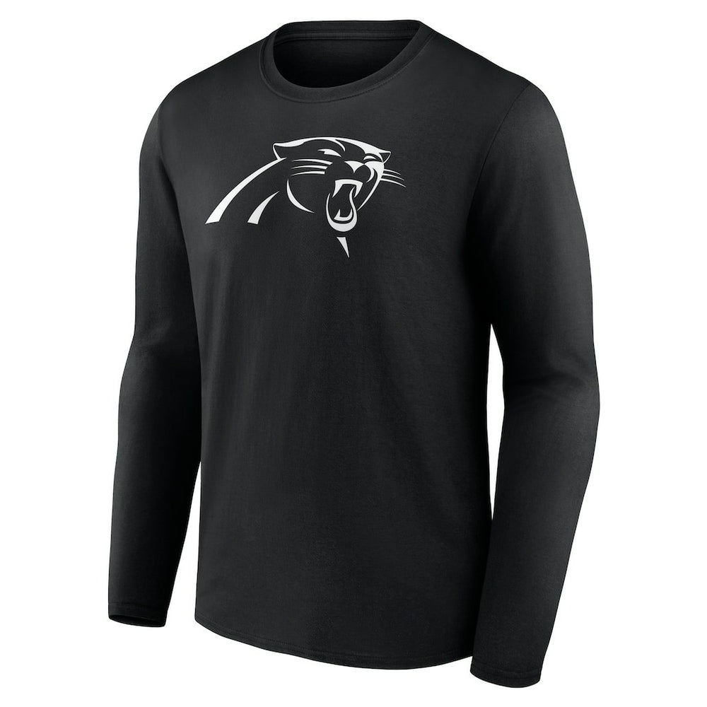 Personalized Name & Number Monochrome Long Sleeve T-Shirt - Carolina Panthers T-shirts