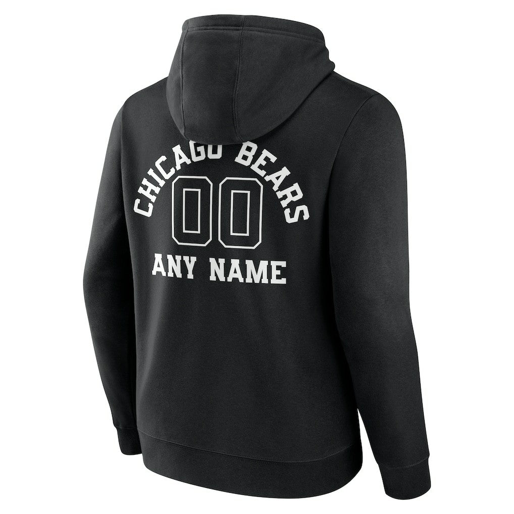 Personalized Name & Number Pullover Hoodie - Chicago Bears Hoodies