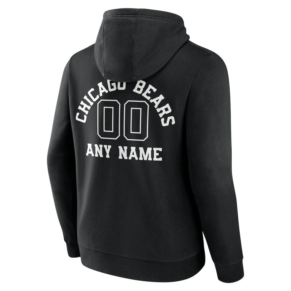 Personalized Name & Number Pullover Hoodie - Chicago Bears Hoodies