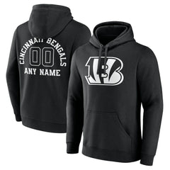 Personalized Name & Number Pullover Hoodie - Cincinnati Bengals Hoodies