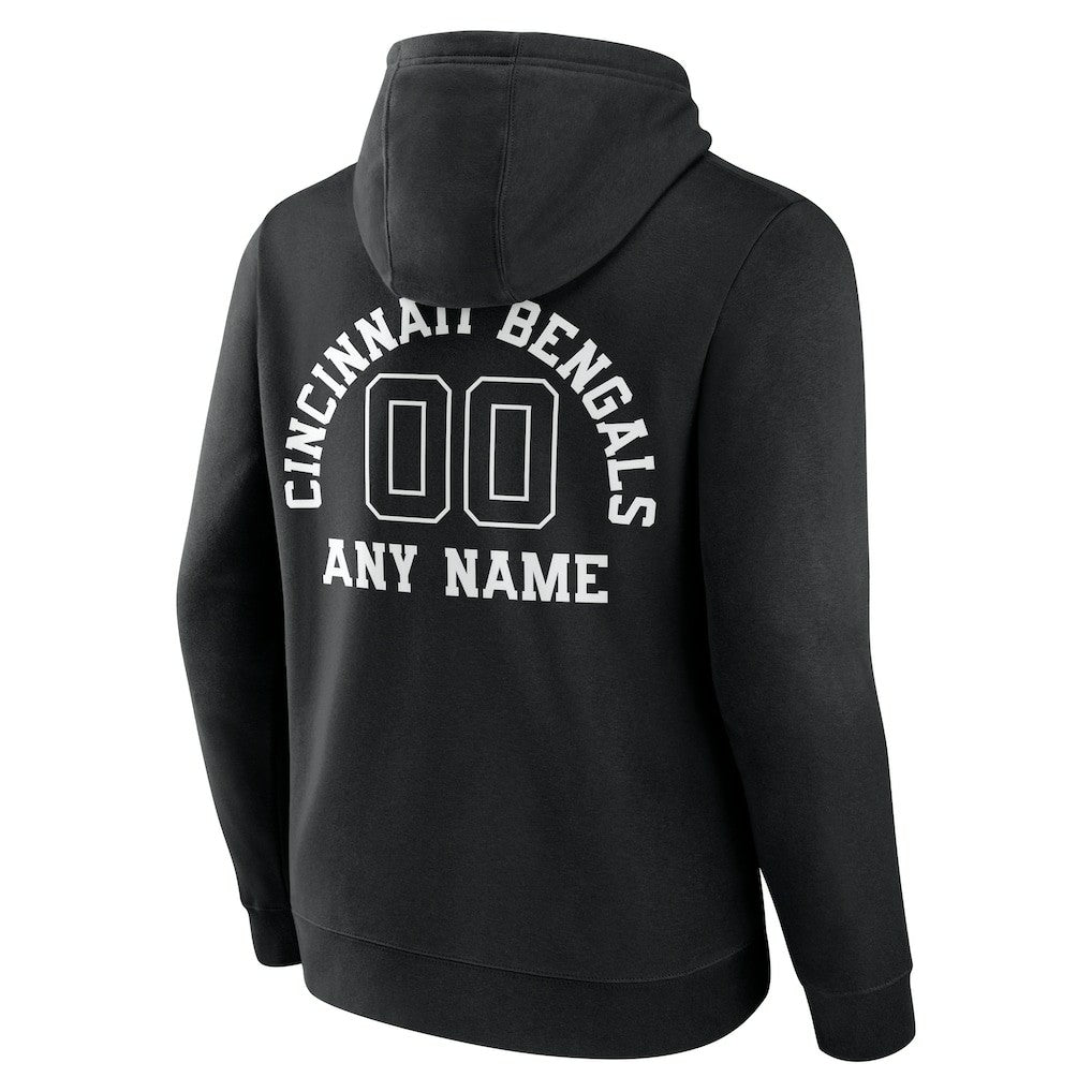 Personalized Name & Number Pullover Hoodie - Cincinnati Bengals Hoodies