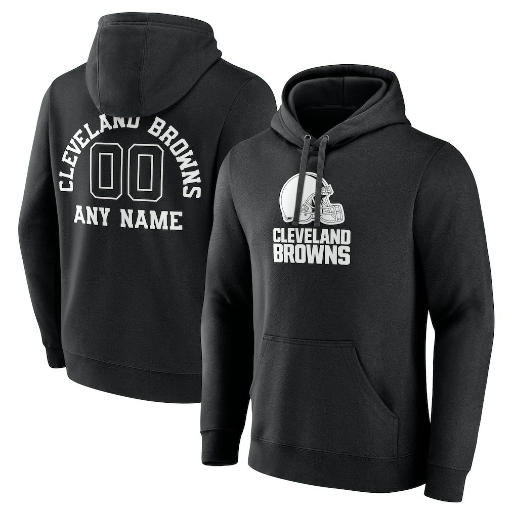 Personalized Name & Number Pullover Hoodie - Cleveland Browns Hoodies