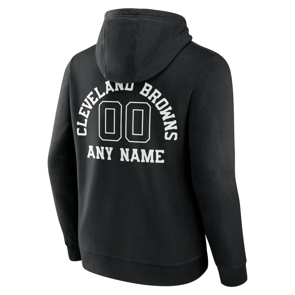 Personalized Name & Number Pullover Hoodie - Cleveland Browns Hoodies