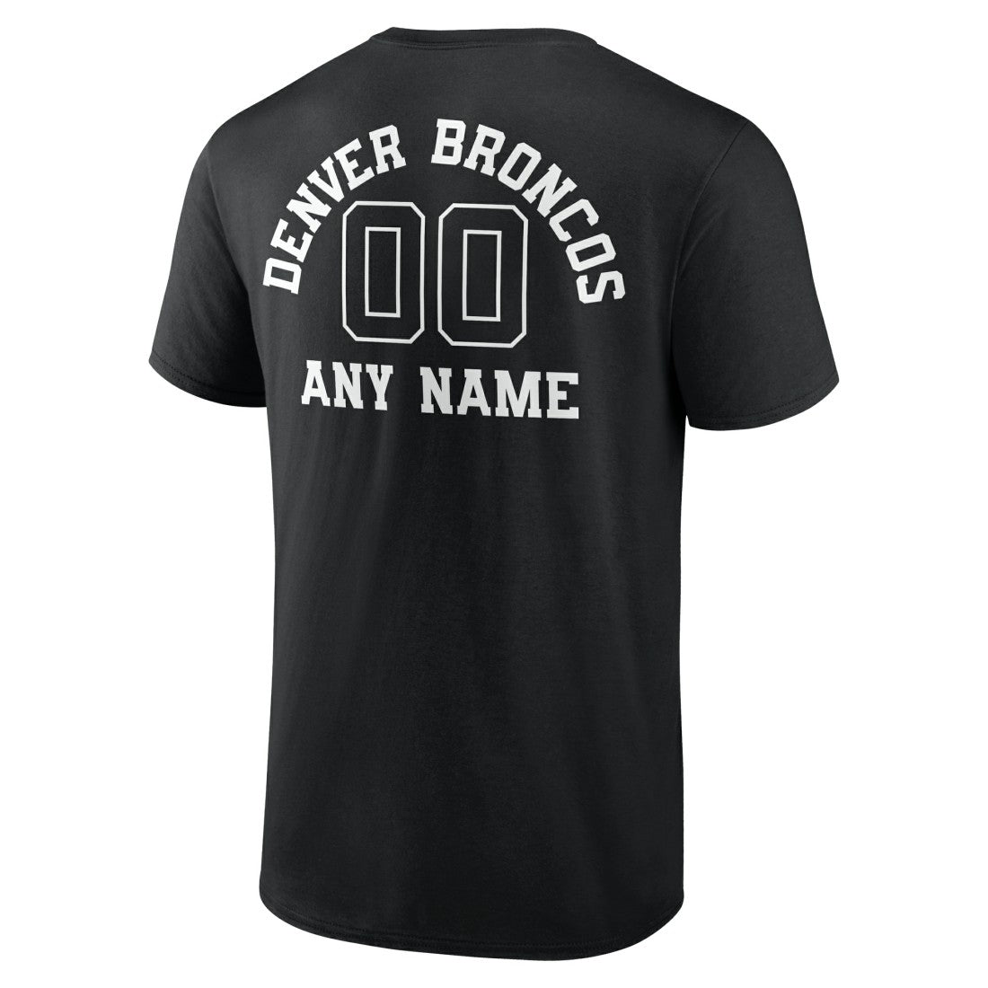 Personalized Name & Number Monochrome T-Shirt - Denver Broncos T-shirts