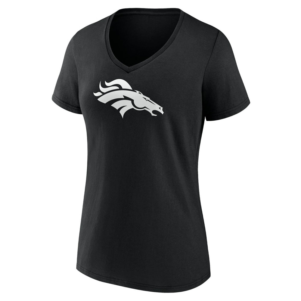Women's Personalized Name & Number Monochrome V-Neck T-Shirt - Denver Broncos T-shirts