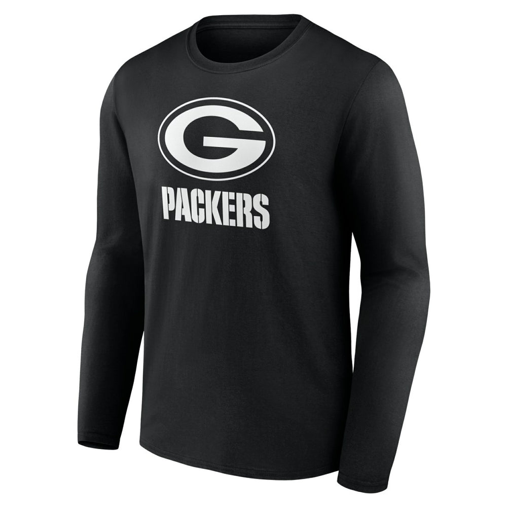 Personalized Name & Number Monochrome Long Sleeve T-Shirt - Green Bay Packers T-shirts