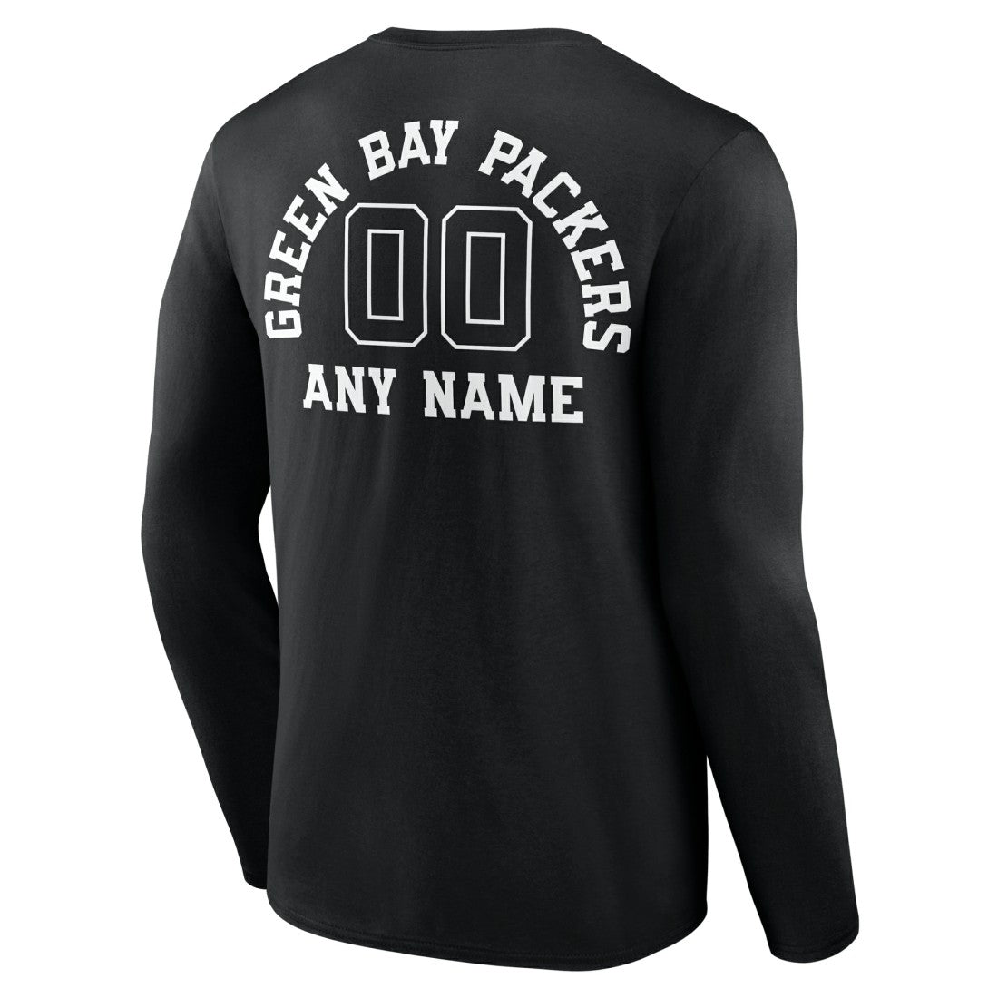 Personalized Name & Number Monochrome Long Sleeve T-Shirt - Green Bay Packers T-shirts