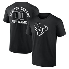 Personalized Name & Number Monochrome T-Shirt - Houston Texans T-shirts