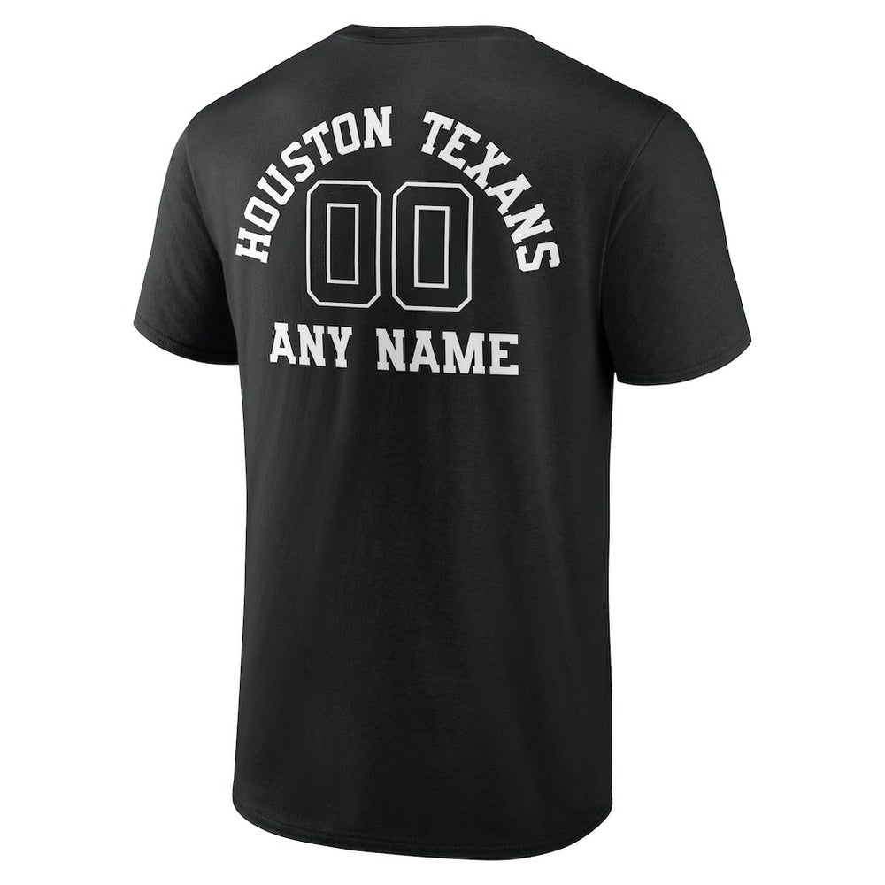 Personalized Name & Number Monochrome T-Shirt - Houston Texans T-shirts