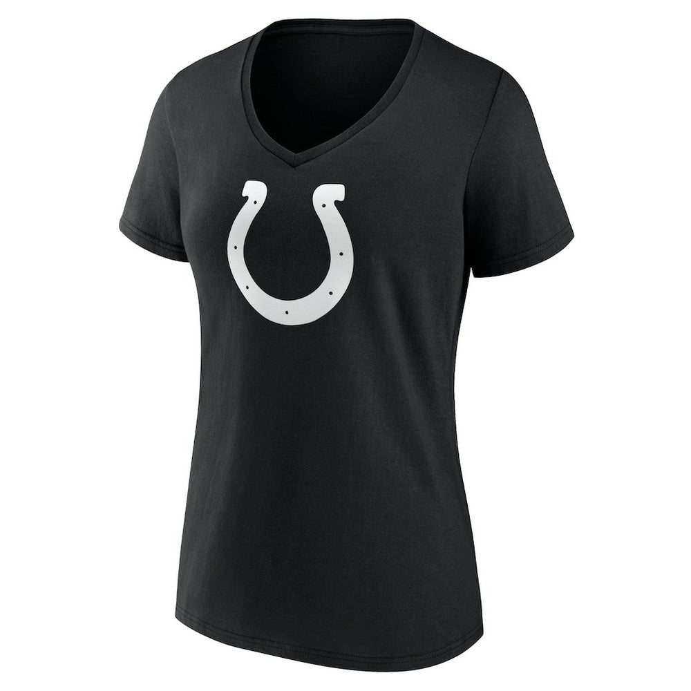 Women's Personalized Name & Number Monochrome V-Neck T-Shirt - Indianapolis Colts T-shirts