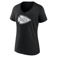 Women's Personalized Name & Number Monochrome V-Neck T-Shirt - Kansas City Chiefs T-shirts