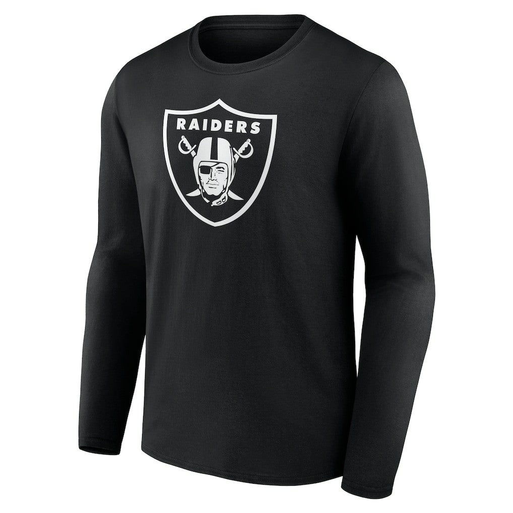 Personalized Name & Number Monochrome Long Sleeve T-Shirt - Las Vegas Raiders T-shirts