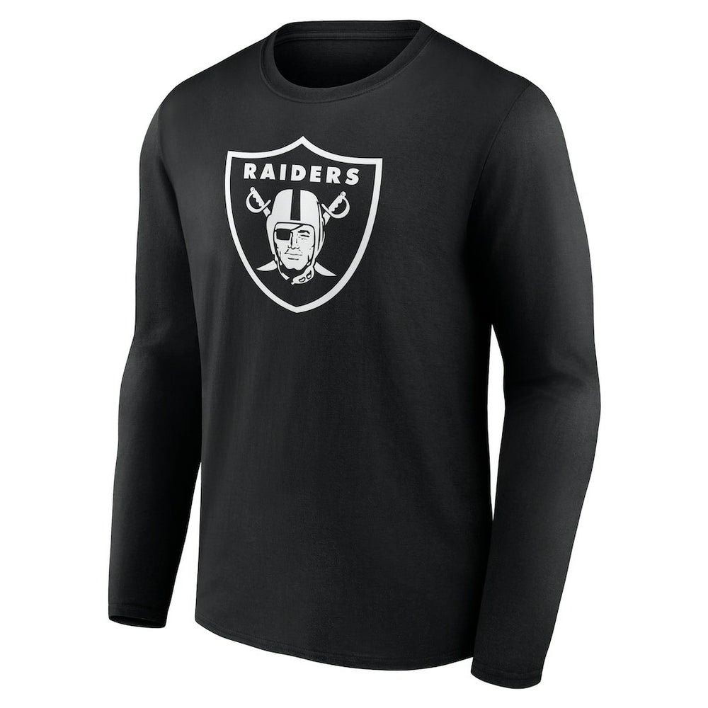 Personalized Name & Number Monochrome Long Sleeve T-Shirt - Las Vegas Raiders T-shirts
