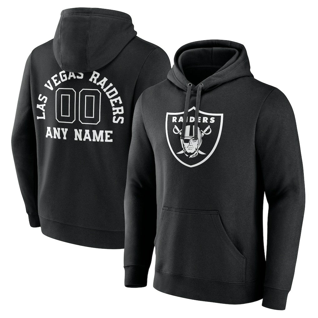 Personalized Name & Number Pullover Hoodie - Las Vegas Raiders Hoodies