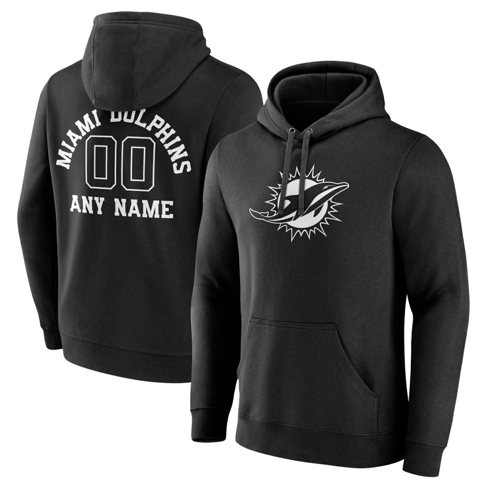 Personalized Name & Number Pullover Hoodie - Miami Dolphins Hoodies