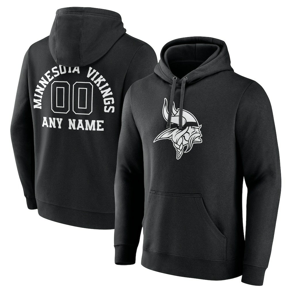Personalized Name & Number Pullover Hoodie - Minnesota Vikings Hoodies