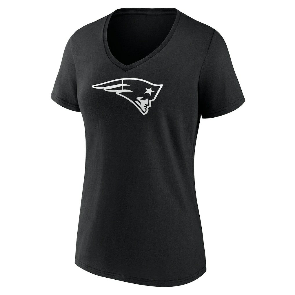 Women's Personalized Name & Number Monochrome V-Neck T-Shirt - New England Patriots T-shirts